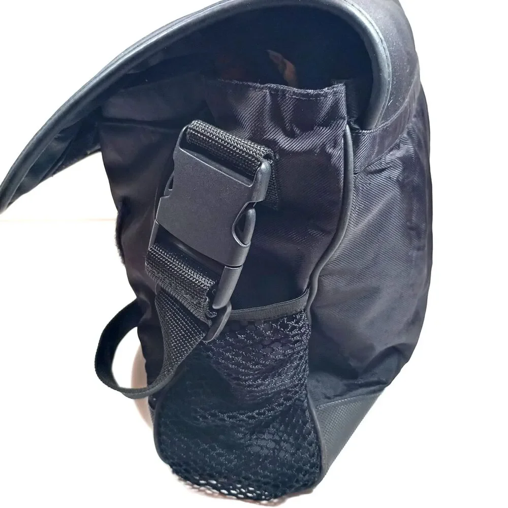BMW Messenger Laptop Bag Black Shoulder Crossbody Briefcase Tech Travel Work